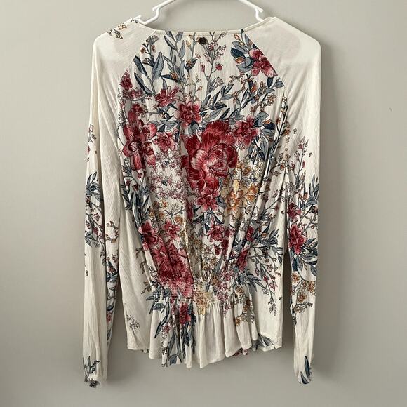 Billabong Play Day Floral Boho Top Sz M - Picture 5 of 9